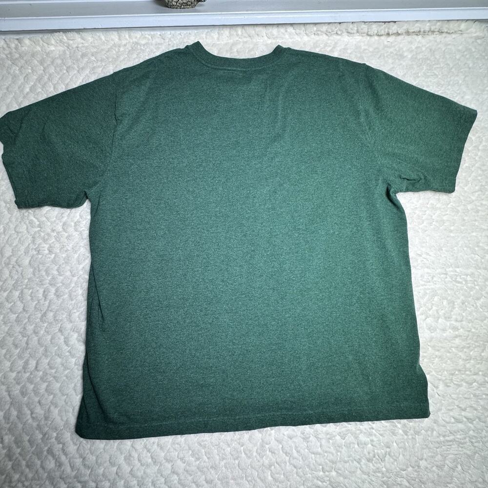 Carhartt Cotton Pocket Logo T-Shirt XL Loose Fit Green Short Sleeve - Picture 2 of 6